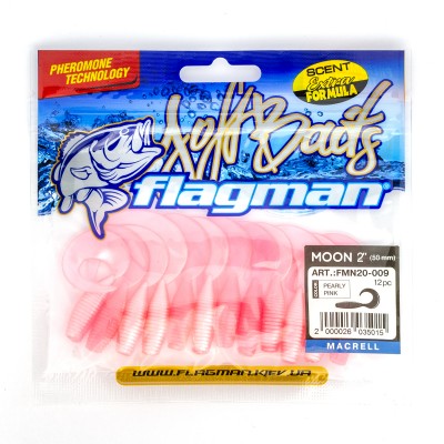 FLAGMAN Твистер Moon 2" #009 Pearly pink 5см 12шт