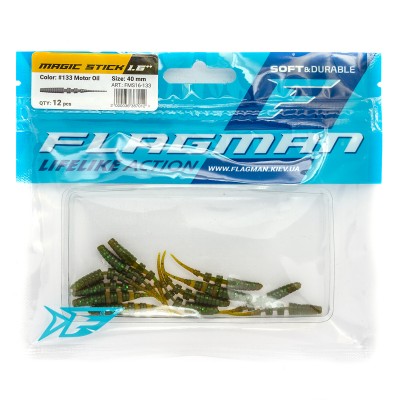 FLAGMAN Слаг Magic Stick 1,6" #133 Motor Oil 4см 12шт