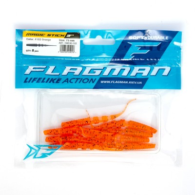 FLAGMAN Слаг Magic Stick 3" #102 Orange 7,5см 8шт