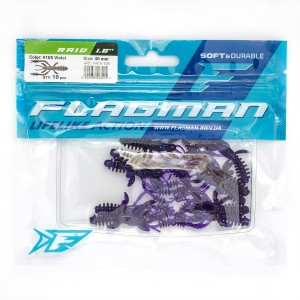 FLAGMAN Мягкая приманка Raid 1.6" #105 Violet 4см 10шт