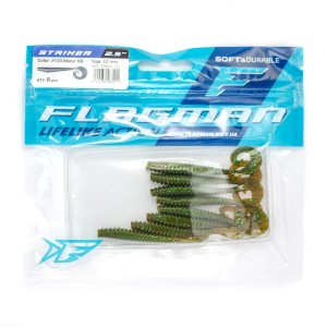 FLAGMAN Твистер Striker 2.5'' #133 Motor Oil 6.2см 8шт