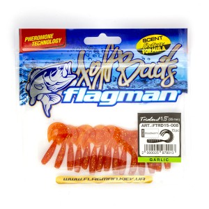 FLAGMAN Твистер Trident 1.5" Bloodworm 3.8см 15шт