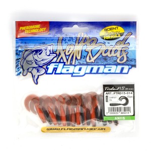 FLAGMAN Твистер Trident 1.5" Carrot oil 3.8см 15шт