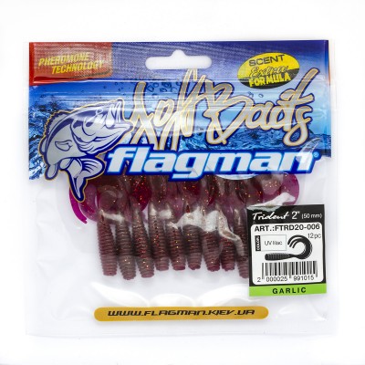 FLAGMAN Твистер Trident 2" UV lilac 5см 12шт