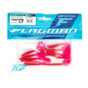 FLAGMAN Твистер TT-Grub 2.0'' #110 Glamour 5см 10шт