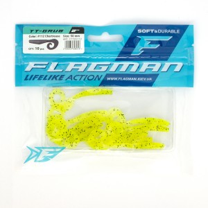 FLAGMAN Твистер TT-Grub 2.0'' #112 Chartreuse 5см 10шт