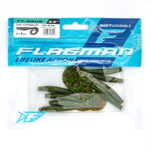 FLAGMAN Твистер TT-Grub 2.5'' #133 Motor Oil 6.2см 8шт