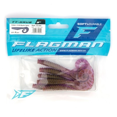 FLAGMAN Твистер TT-Grub 3,0'' #130 Mistic Spice 7,5см 6шт