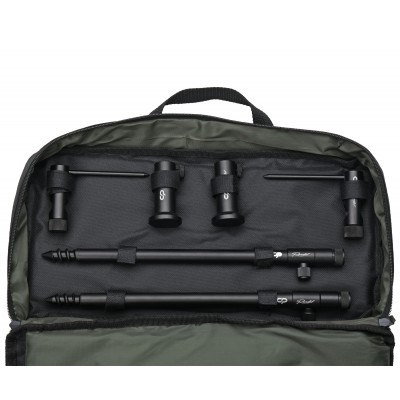 CARP PRO Набор стоек с буз-барами Rondel для 3-х удилищ алюминий black в сумке