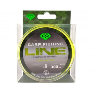 CARP PRO Леска Fluorocarbon Coated Fluo Yellow 300м 0,261мм