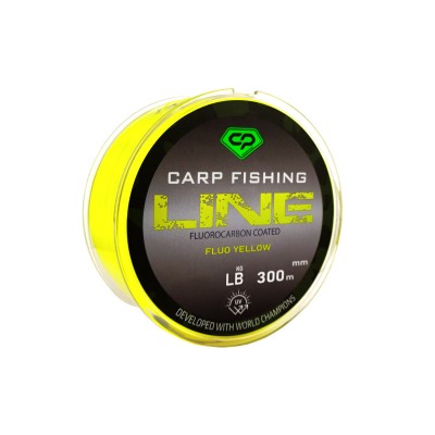 CARP PRO Леска Fluorocarbon Coated Fluo Yellow 300м 0,405мм
