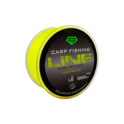 CARP PRO Леска Fluorocarbon Coated Fluo Yellow 1000м 0,261мм