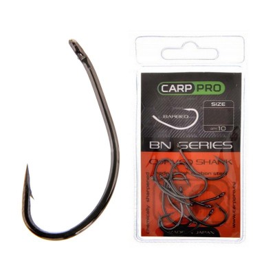 CARP PRO Крючок Black Nickel Curved Shank №6 10шт