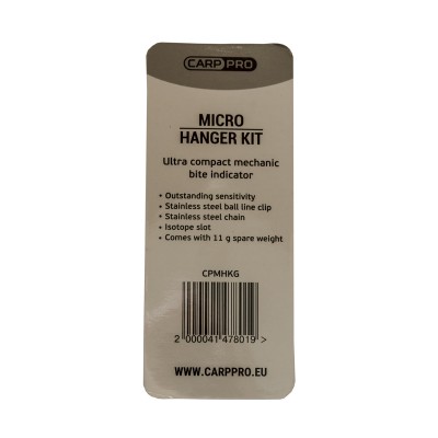 CARP PRO Механический индикатор поклевки на цепочке Hanger микро нерж сталь green