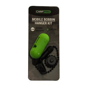 CARP PRO Механический индикатор поклевки на цепочке Hanger Mobile Bobbin green