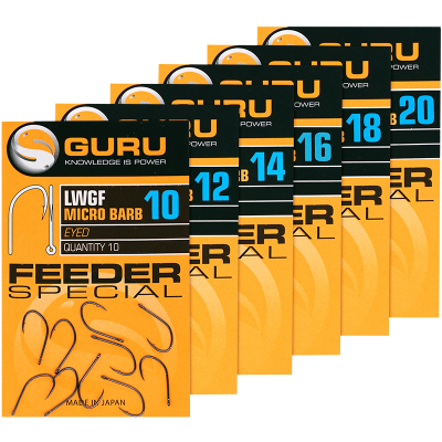 GURU Крючок LWG Feeder Special Eyed №18