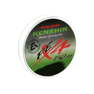 AZURA Шнур плетеный Kenshin PE X4 150м Chartreuse 0.104мм 2.7кг 6lb