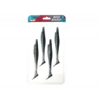 FLAGMAN Виброхвост Big Shad 6" #006 15,2см 4шт