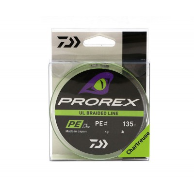 DAIWA Шнур Prorex Ul Finesse Braid 135м Chartreuse 0,08мм 1,75кг