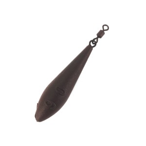 F-FISHING Грузило Long Cast с вертлюгом 90г brown 2шт ВР