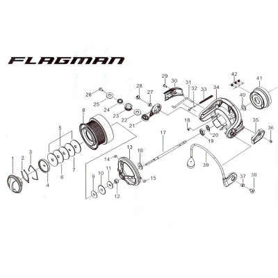 FLAGMAN Катушка фидерная Armadale Feeder 6000 ручка вкручивается