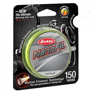 BERKLEY Шнур Nanofil 125м яркожелтый 0.20мм 12.6кг Hi-Vis Chartreuse