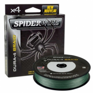 SPIDERWIRE Шнур плетеный Х4 Dura Braid 150м темнозеленый 0.14мм 11.8кг 26lb