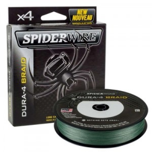 SPIDERWIRE Шнур плетеный Х4 Dura Braid 300м темнозеленый 0.14мм 11.8кг 26lb