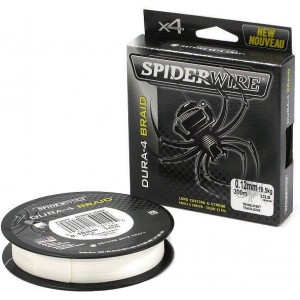 SPIDERWIRE Шнур плетеный Х4 Dura Braid 150м полупрозрачный 0.35мм 35.0кг 77lb