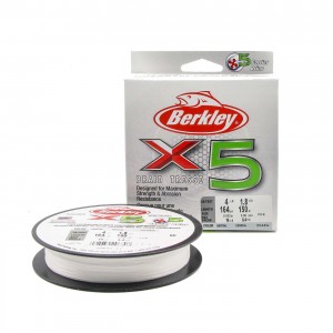 BERKLEY Шнур плетеный X5 150м полупрозрачный 0.12мм 12.1кг