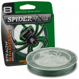 SPIDERWIRE Шнур плетеный Х8 Braid Stealth Smooth 150м темнозеленый 0.05мм 5.4кг