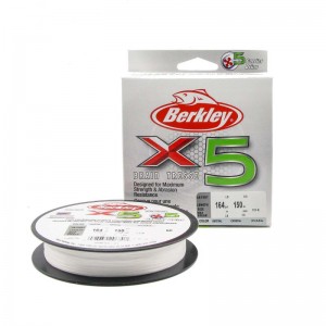 BERKLEY Шнур плетеный X5 150м полупрозрачный 0.12мм 12.1кг