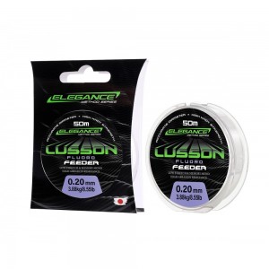 ELEGANCE METHOD Леска флюорокарбон Lusson Fluorocarbon 50м 0.20мм 3.88кг