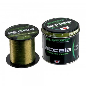 ELEGANCE METHOD Леска Accela Distance Feeder Olive 1000м 0.22мм 4.96кг