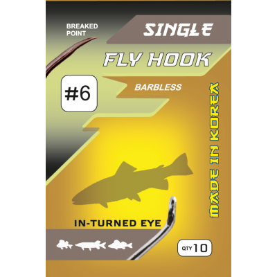 FLAGMAN Крючок Fly Hook №6 10шт