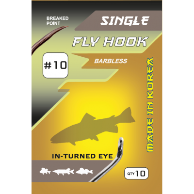 FLAGMAN Крючок Fly Hook №10 10шт