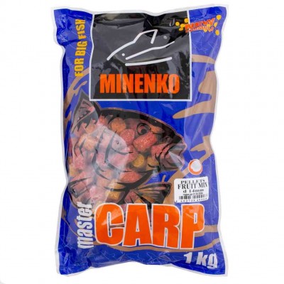 MINENKO Пеллетс Master Carp Fruit Mix 14мм 1 кг