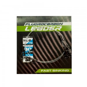 FLAGMAN Поводок Fluorocarbon Leader 16.8кг 30см 0.65мм 2шт