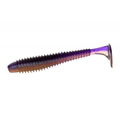 FLAGMAN Виброхвост Mystic Fish Fat 3,3" #0531 Violet Pearl Whit 8,2см 4шт