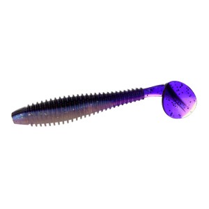 FLAGMAN Виброхвост Mystic Fish Fat 3.8" #0531 Violet Pearl Whit 9.5см 3шт