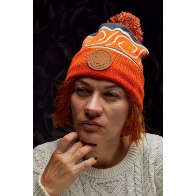 VEDUTA Шапка зимняя Pompom Hat Carrot Hook флис