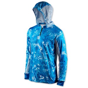 VEDUTA Худи Air серия UPF50+ Reptile Skin Blue Water 2XL мужская