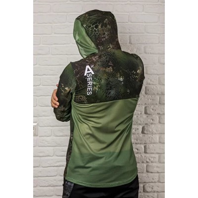 VEDUTA Худи Air серия UPF50+ Reptile Skin Forest Camo XL мужская