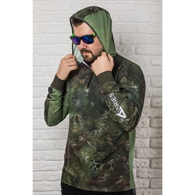 VEDUTA Худи Air серия UPF50+ Reptile Skin Forest Camo XL мужская